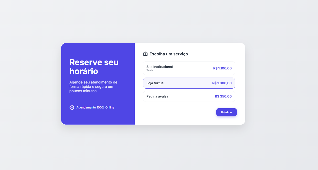 Agendamento Externo